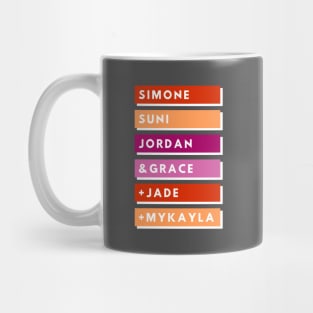 TEAM USA 202ONE (lesbian flag colors) Mug